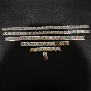 Lot of vintage link bracelets.